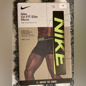 Nike Dri-Fit Elite Micro Boxer Brief Black/Volt Men’s Size Medium